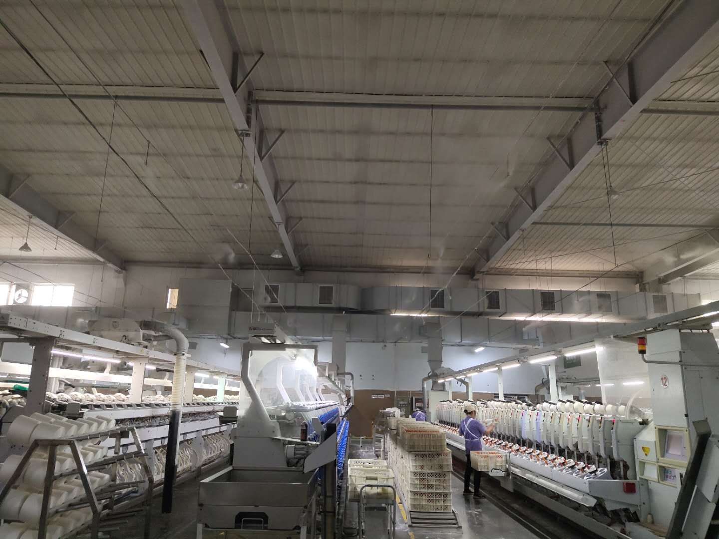 纺织厂络筒车间工业加湿案例